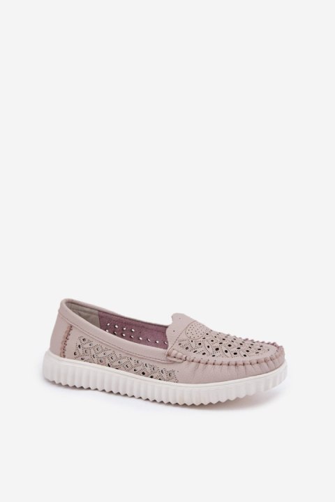 Mokasyny Model Vinceza 88028 Beige - Step in style Step in style Mokasyny Model Vinceza 88028 Beige - Step in style Step in style