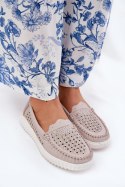 Mokasyny Model Vinceza 88028 Beige - Step in style Step in style Mokasyny Model Vinceza 88028 Beige - Step in style Step in style