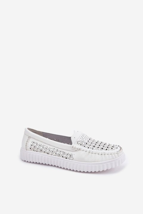 Mokasyny Model Vinceza 88028 White - Step in style Step in style Mokasyny Model Vinceza 88028 White - Step in style Step in style