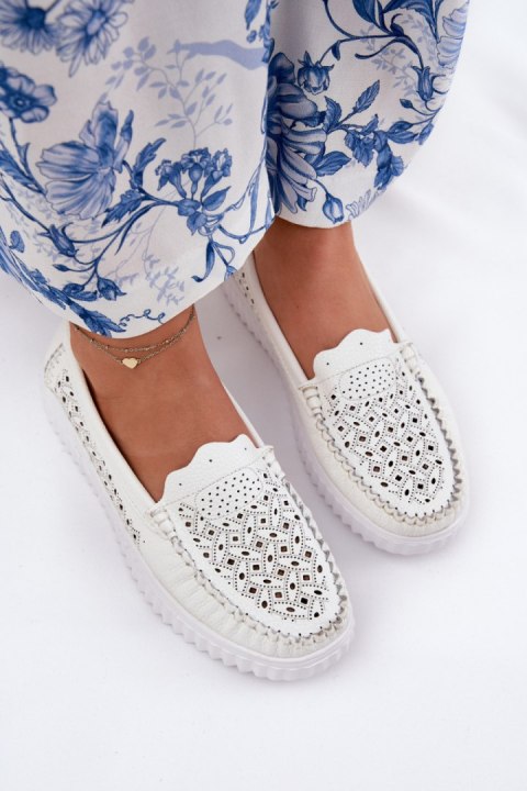 Mokasyny Model Vinceza 88028 White - Step in style Step in style Mokasyny Model Vinceza 88028 White - Step in style Step in style