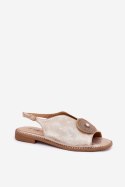 Sandały Model S.Barski KV51-012 Pink Gold - Step in style Step in style