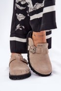 Sandał Klapki Model Big Star RR274A376 Beige - Step in style Step in style