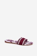 Sandał Klapki Model Leysi N75-13 Bordo - Step in style Step in style