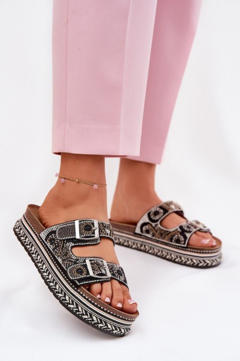 Sandał Klapki Model Mellene W249 Black - Step in style Step in style