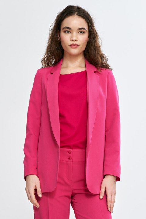 Klasyczna marynarka Z77 Pink - Nife Nife Klasyczna marynarka Z77 Pink - Nife Nife