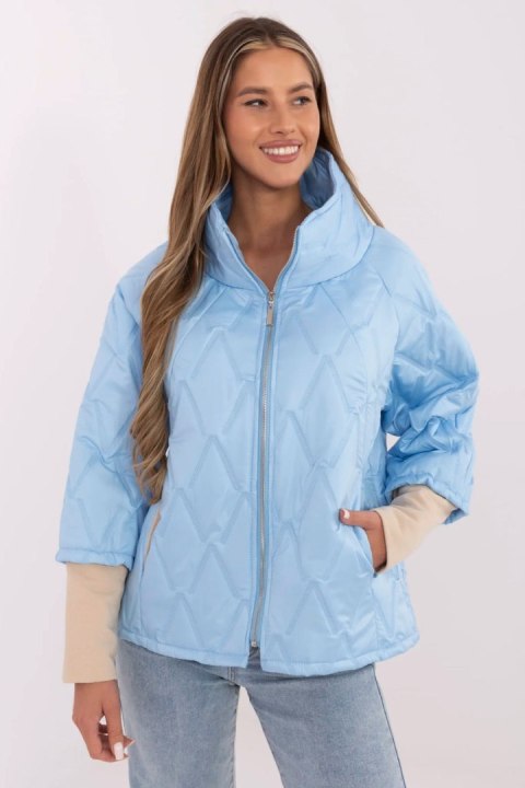 Kurtka Damska Model MI-KR-9002-1.74P Light Blue - Italy Moda Italy Moda Kurtka Damska Model MI-KR-9002-1.74P Light Blue - Italy Moda Italy Moda