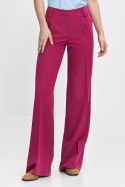 Spodnie wide leg z kantem SD112 Fuksja - Nife Nife Spodnie wide leg z kantem SD112 Fuksja - Nife Nife