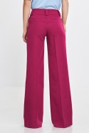 Spodnie wide leg z kantem SD112 Fuksja - Nife Nife Spodnie wide leg z kantem SD112 Fuksja - Nife Nife
