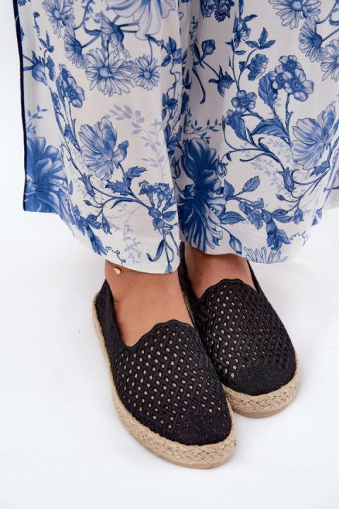 Espadryle Model Vinceza 13625 Black - Step in style Step in style