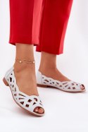 Baleriny Model Calgis ASA136-8 Silver - Step in style Step in style Baleriny Model Calgis ASA136-8 Silver - Step in style Step in style