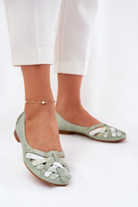 Baleriny Model Maciejka 01358-50 Mint - Step in style Step in style Baleriny Model Maciejka 01358-50 Mint - Step in style Step in style