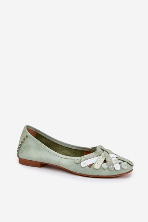 Baleriny Model Maciejka 01358-50 Mint - Step in style Step in style Baleriny Model Maciejka 01358-50 Mint - Step in style Step in style