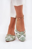 Baleriny Model Maciejka 01358-50 Mint - Step in style Step in style Baleriny Model Maciejka 01358-50 Mint - Step in style Step in style