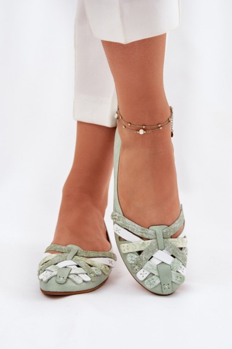 Baleriny Model Maciejka 01358-50 Mint - Step in style Step in style Baleriny Model Maciejka 01358-50 Mint - Step in style Step in style