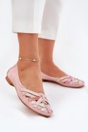 Baleriny Model Maciejka 01358-51 Pink - Step in style Step in style Baleriny Model Maciejka 01358-51 Pink - Step in style Step in style
