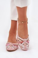 Baleriny Model Maciejka 01358-51 Pink - Step in style Step in style Baleriny Model Maciejka 01358-51 Pink - Step in style Step in style