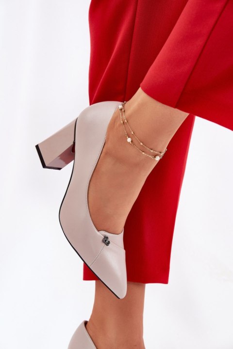 Czółenka Model Vinceza 62224 Grey - Step in style Step in style Czółenka Model Vinceza 62224 Grey - Step in style Step in style
