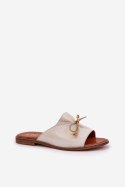 Sandał Klapki Model Lewski 3572 Gold - Step in style Step in style