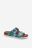 Sandał Klapki Model S.Barski RB51-006 Green - Step in style Step in style Sandał Klapki Model S.Barski RB51-006 Green - Step in style Step in style