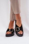 Sandał Klapki Model Zazoo 3019 Black - Step in style Step in style Sandał Klapki Model Zazoo 3019 Black - Step in style Step in style