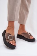 Sandał Klapki Model Zazoo 3019 Brown - Step in style Step in style Sandał Klapki Model Zazoo 3019 Brown - Step in style Step in style