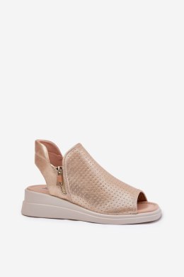 Sandały Model Mevinette ASA266-5 Gold - Step in style Step in style