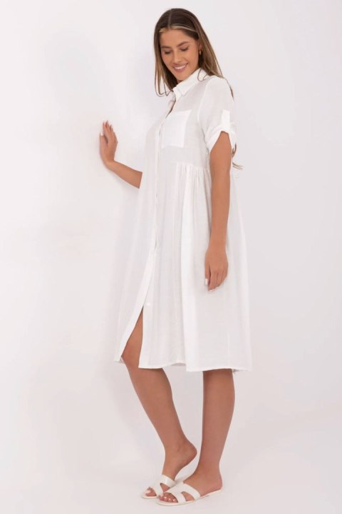 Sukienka Model MI-SK-A2275.09 Ecru - Italy Moda Italy Moda Sukienka Model MI-SK-A2275.09 Ecru - Italy Moda Italy Moda