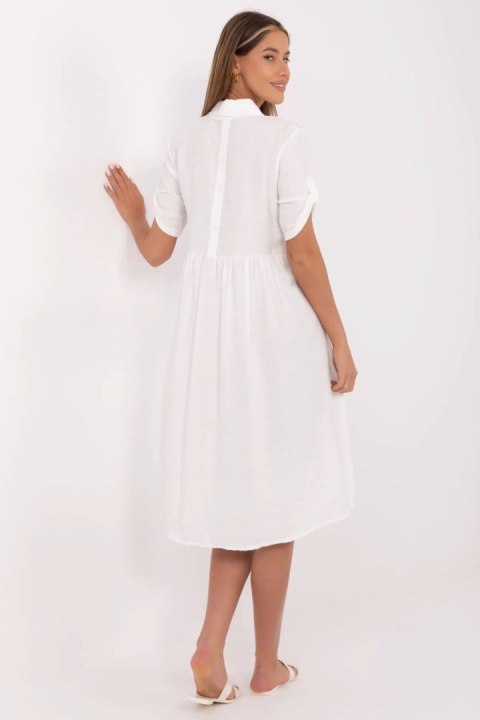 Sukienka Model MI-SK-A2275.09 Ecru - Italy Moda Italy Moda Sukienka Model MI-SK-A2275.09 Ecru - Italy Moda Italy Moda
