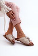 Sandał Klapki Model Nelvira RMR2266-8 Beige - Step in style Step in style