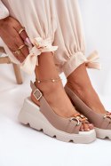 Sandały Model Artiker 56C2208 Dark Beige - Step in style Step in style