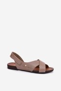 Sandały Model Zazoo 40141 Dark Beige - Step in style Step in style