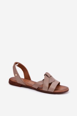 Sandały Model Zazoo 40185 Dark Beige - Step in style Step in style