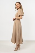 Sukienka Model A709 Beige - awama Awama Sukienka Model A709 Beige - awama Awama