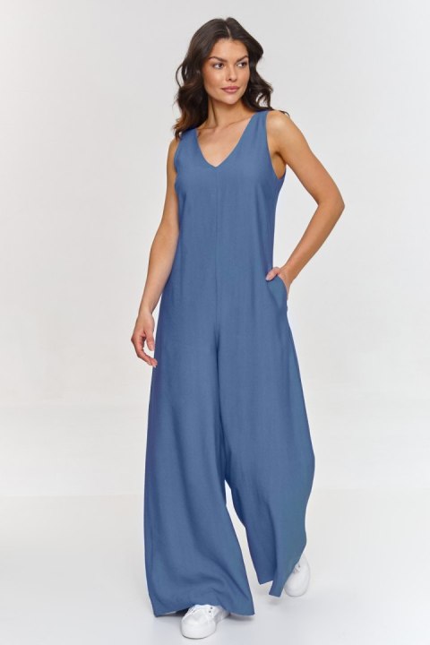 Kombinezon Model M882 Blue Jeans - Makadamia Makadamia Kombinezon Model M882 Blue Jeans - Makadamia Makadamia
