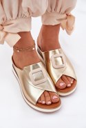 Sandał Klapki Model Artiker 56C2146 Gold - Step in style Step in style Sandał Klapki Model Artiker 56C2146 Gold - Step in style Step in style
