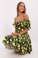 Sukienka Model MI-SK-23797.76 Black/Yellow - Italy Moda Italy Moda Sukienka Model MI-SK-23797.76 Black/Yellow - Italy Moda Italy Moda