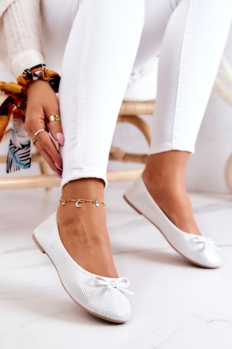 Baleriny Model Fimme 9BL02-1136 White - Step in style Step in style Baleriny Model Fimme 9BL02-1136 White - Step in style Step in style