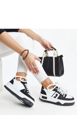 Czarno-białe sneakersy na grubej podeszwie Galit - Solea Solea
