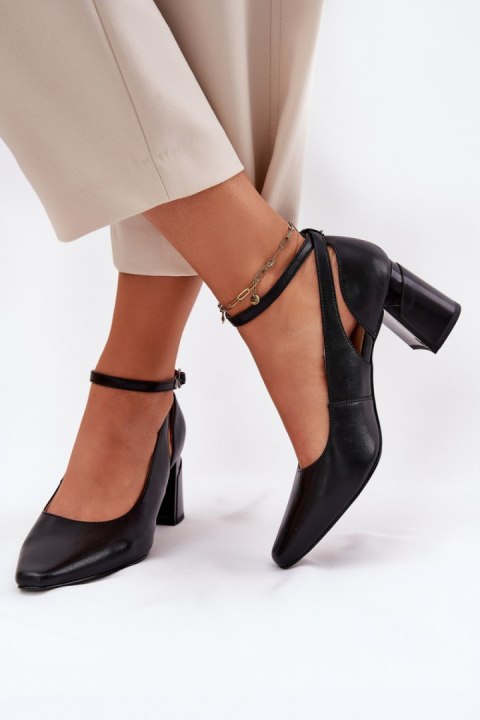 Czółenka Model Maciejka K6816-01 Black - Step in style Step in style Czółenka Model Maciejka K6816-01 Black - Step in style Step in style