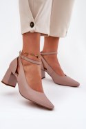 Czółenka Model Maciejka K6816-04 Beige - Step in style Step in style Czółenka Model Maciejka K6816-04 Beige - Step in style Step in style