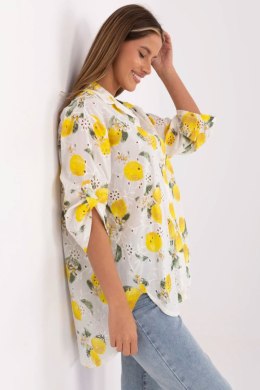Koszula Damska Model MI-KS-359.17 Ecru - Italy Moda Italy Moda