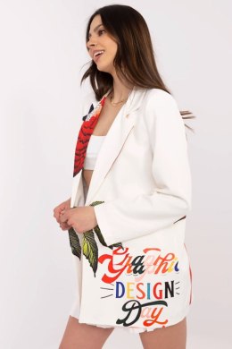 Marynarka Model DHJ-MA-18525-33.18 Ecru - Italy Moda Italy Moda