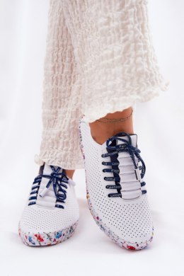 Półbuty Model Artiker 52C1713 White/Navy - Step in style Step in style