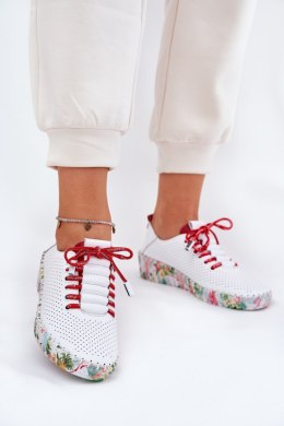Półbuty Model Artiker 54C1567 White/Red - Step in style Step in style