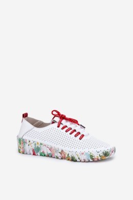 Półbuty Model Artiker 54C1567 White/Red - Step in style Step in style