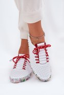 Półbuty Model Artiker 54C1567 White/Red - Step in style Step in style Półbuty Model Artiker 54C1567 White/Red - Step in style Step in style