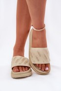 Sandał Klapki Model Big Star RR274A542 Beige - Step in style Step in style