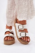 Sandał Klapki Model Lee Cooper LCW-25-35-3496L White - Step in style Step in style Sandał Klapki Model Lee Cooper LCW-25-35-3496L White - Step in style Step in style