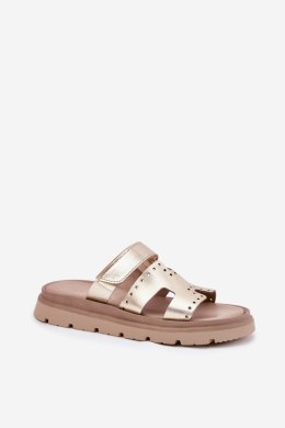 Sandał Klapki Model Zazoo 40440 Gold - Step in style Step in style