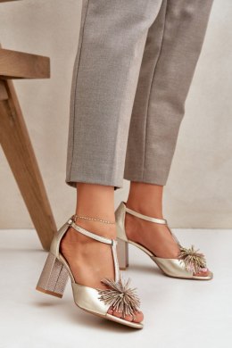 Sandały Model Laura Messi 2758 Gold - Step in style Step in style